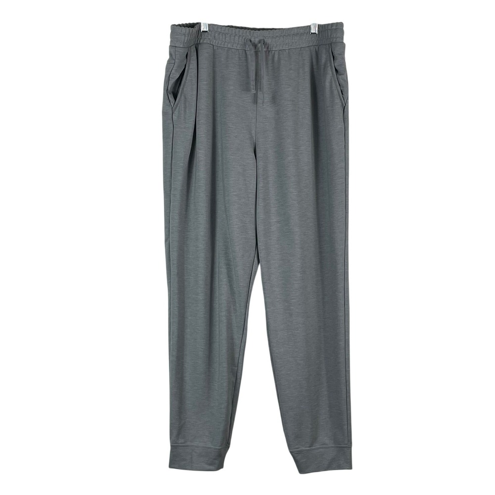 Nike Yoga Men's Gray Dri-Fit Pants Size XL Drawstring Pockets Lounge Coach Gym